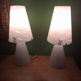 2 lampes de chevets Murano , Luce