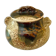 Vegetable dish, covered pot, glazed ceramic art, 1970s, signature to be identified