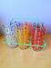 Lot De 6 Verres Sérigraphiés 1960