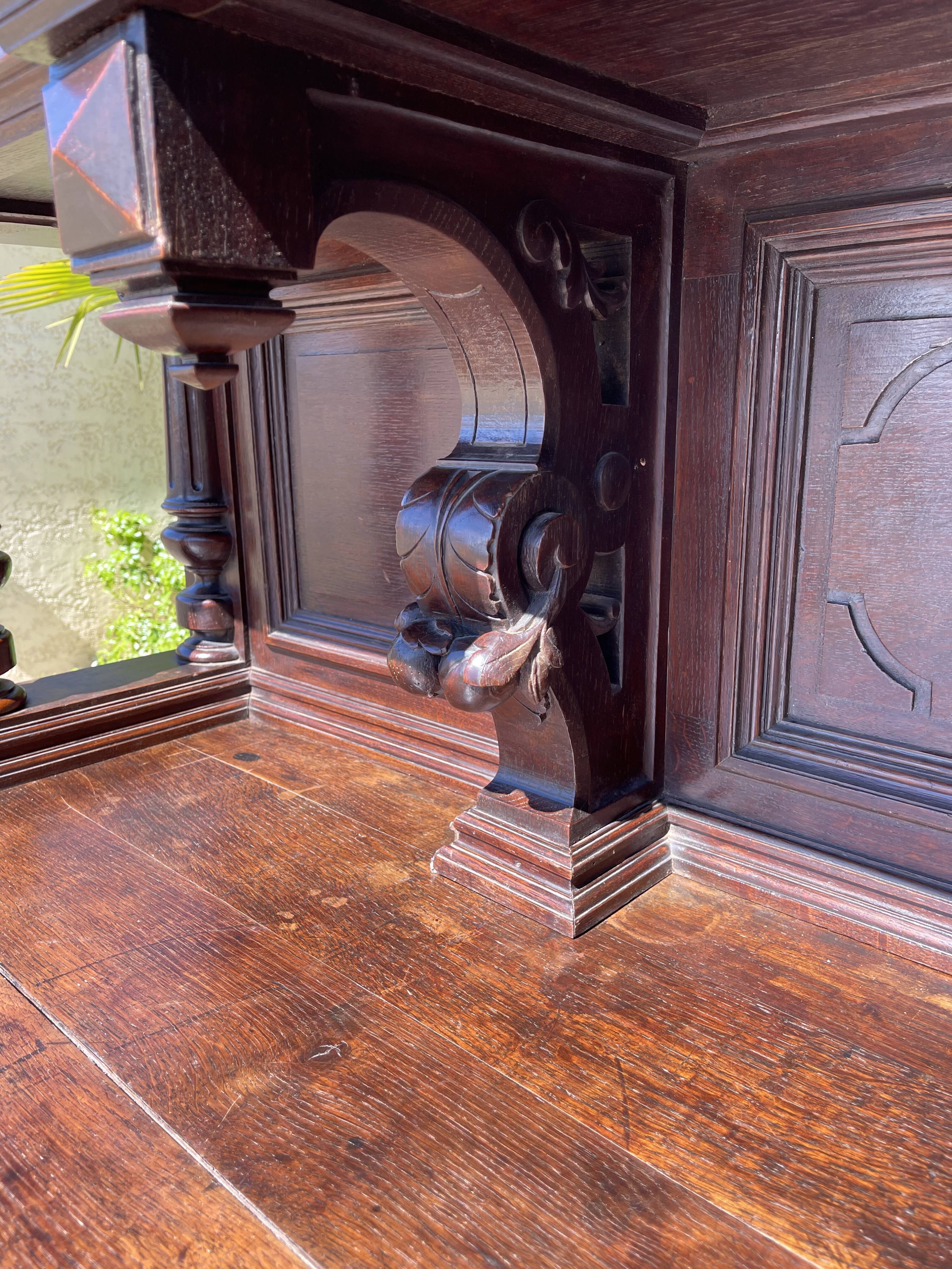 Hunting Buffet in Oak Renaissance Style