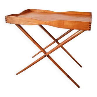 Table à plateau pliante en bois moderne du milieu du siècle