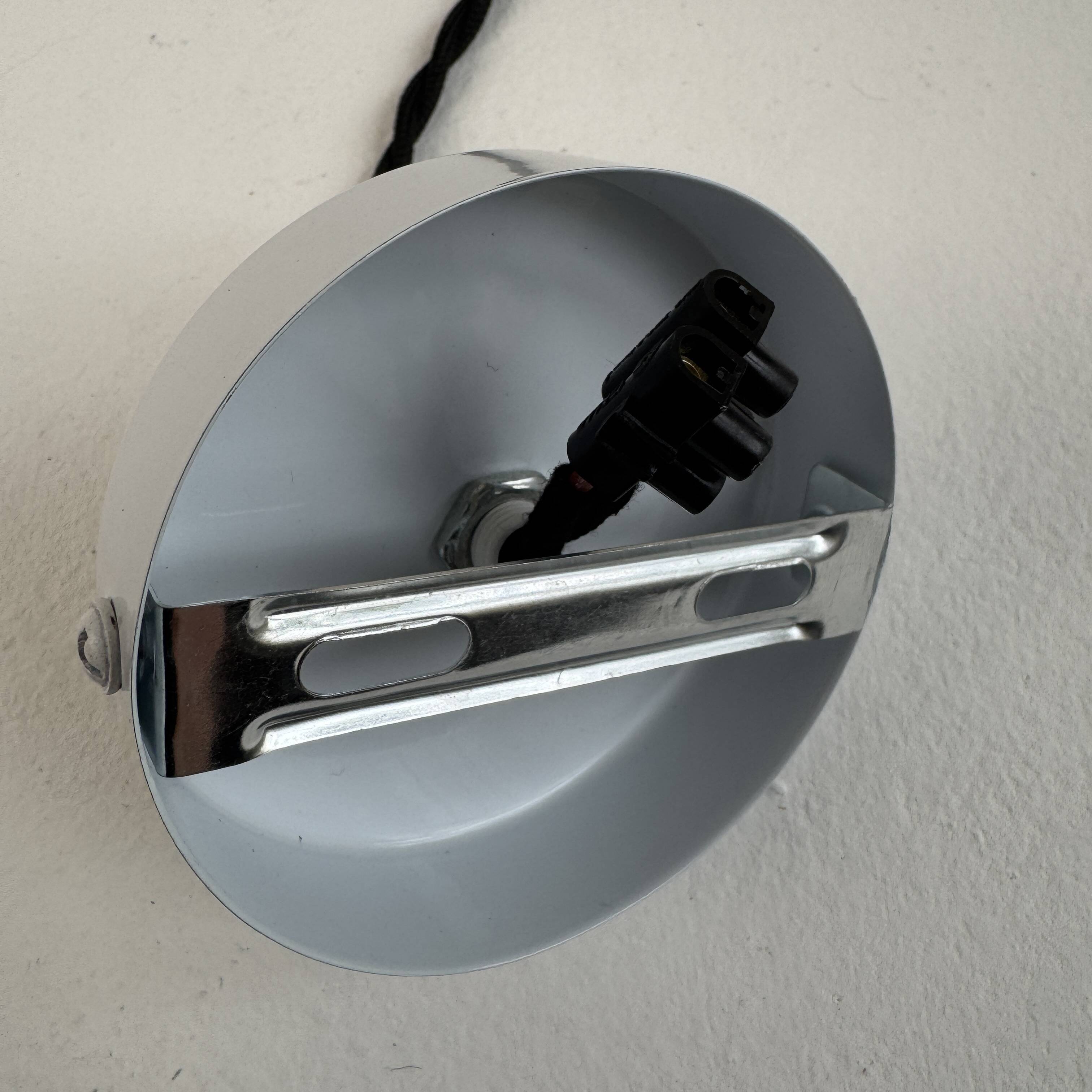 Pair of vintage opaline pendant lights