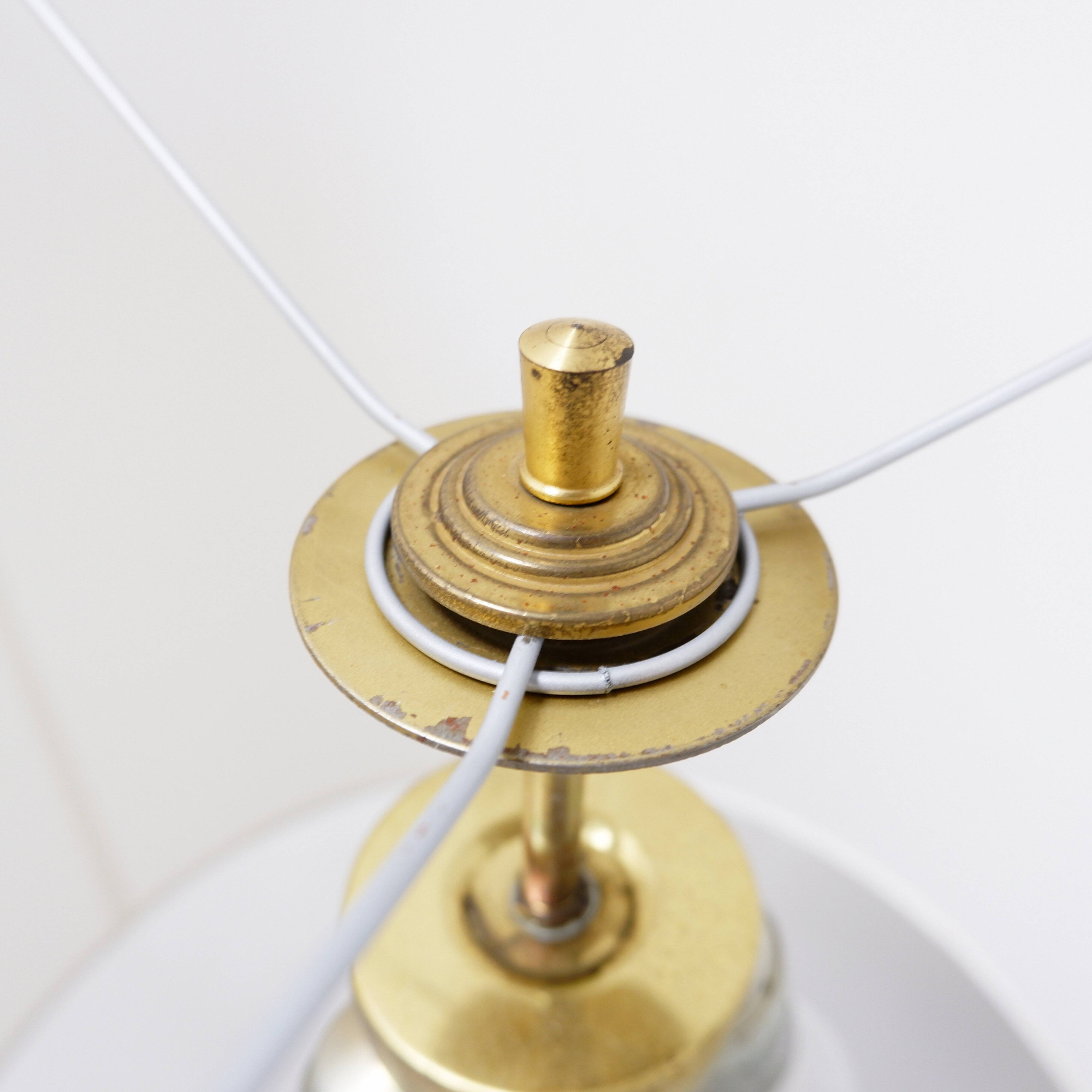 Large porcelain table lamp - 1980s