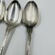 Lot of 6 Silver-Plated Metal Soup Spoons Wiskemann
