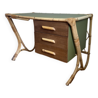 Rattan desk