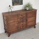 Oak buffet by René Gabriel, Reconstruction period 1950.