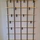 Wall-mounred brass and metal coat and hat rack, 1960s