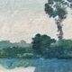 HSP painting “Banks of the Mayenne” in Saint-Jean (53) by Ludet-Duval