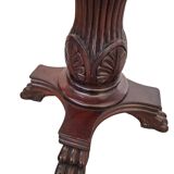 Elegante Colonna Porta-Piante/Busti in Mogano – Vintage Anni '60