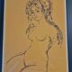 Lithograph by Madeleine Scellier - signed and numbered - Young girl
