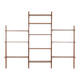 Modular shelving from the 1960s — Danish teak veneer wall system
