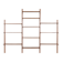 Modular shelving from the 1960s — Danish teak veneer wall system