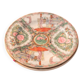 Assiette japonaise artisanale vintage en porcelaine décorée à la main