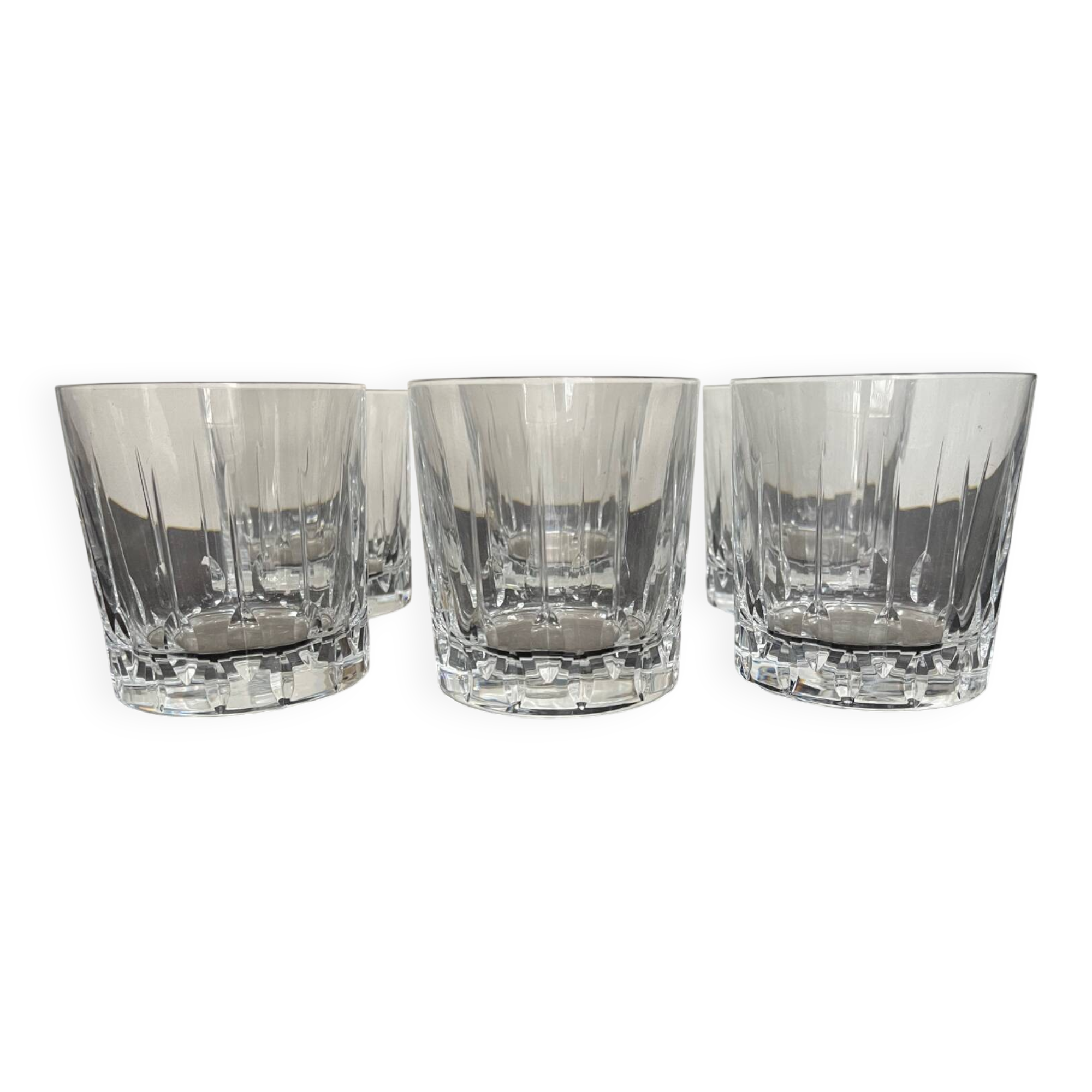 6 Baccarat crystal whisky glasses