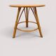 Table d'appoint tripode vintage en rotin et bambou (Ø44 cm) – Style Riviera