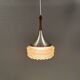 Pendant lamp by Carl Thore with a hard-pressed glass shade 1980s