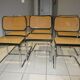 Suite 6 chaises cesca b32 Marcel Breuer vintage 1970/1980
