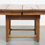 Square Antique Elm Dining Table