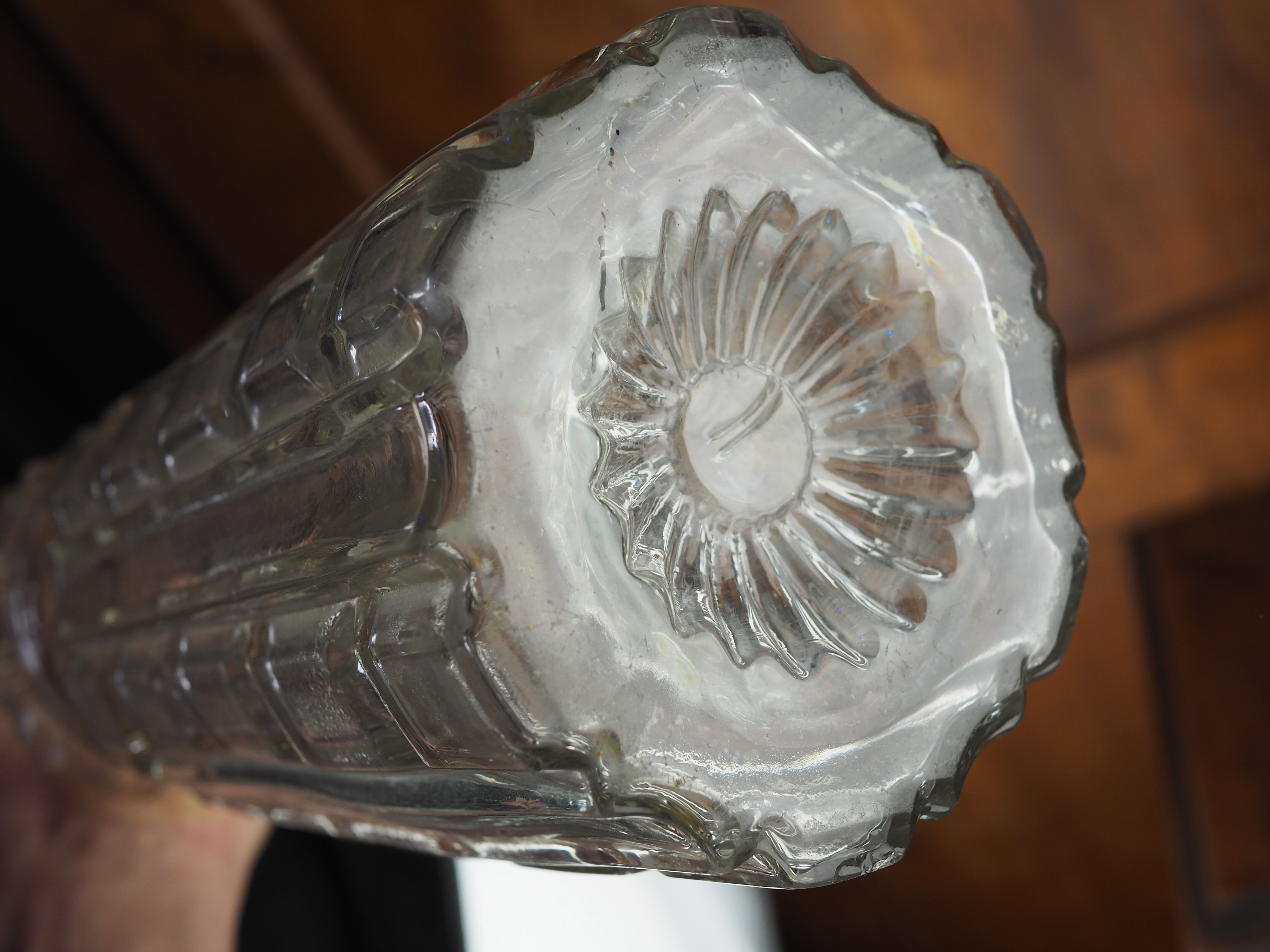 Glass decanter - early XXth