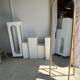 Floor mirror in bamboo and rattan H:1m80
