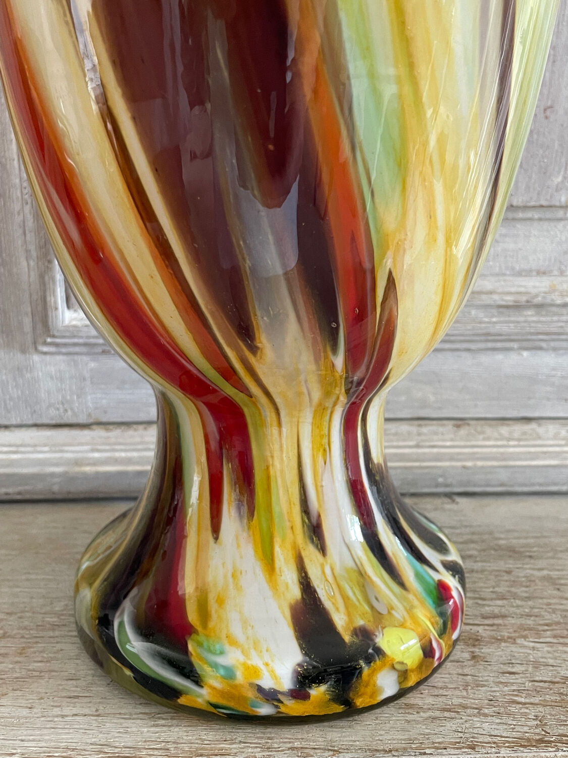 Italian vase Cristal Fiam vintage