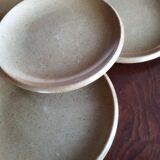 4 Brenne stoneware dessert plates