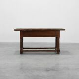 Spanish Oak Side Table or Console, 17th Century