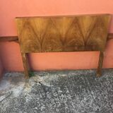 Vintage headboard with bedside tables