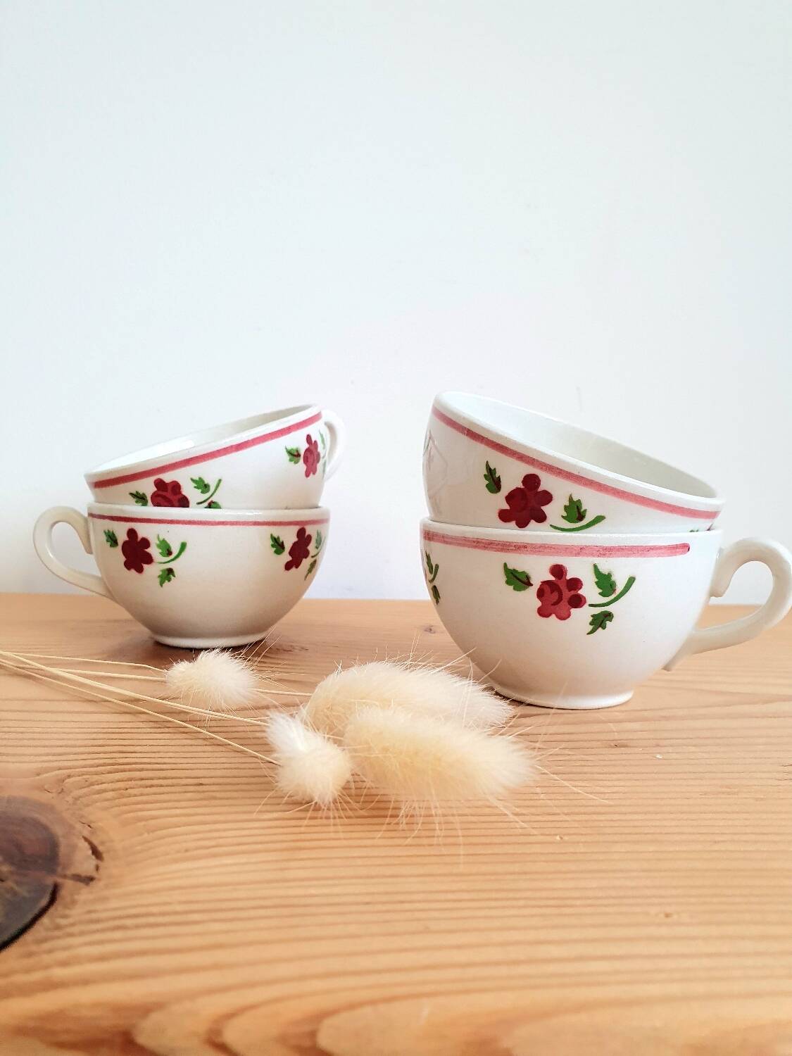 Tasses à café Lunéville vintage