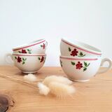 Tasses à café Lunéville vintage