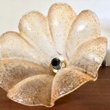 Suspension orange flower glass Murano 1960