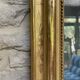 Louis-Philippe pearl mirror 82/61cm gilded with gold leaf, mercury glass, fireplace overmantel.