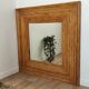 Rattan mirror XXL 120cm x 120cm