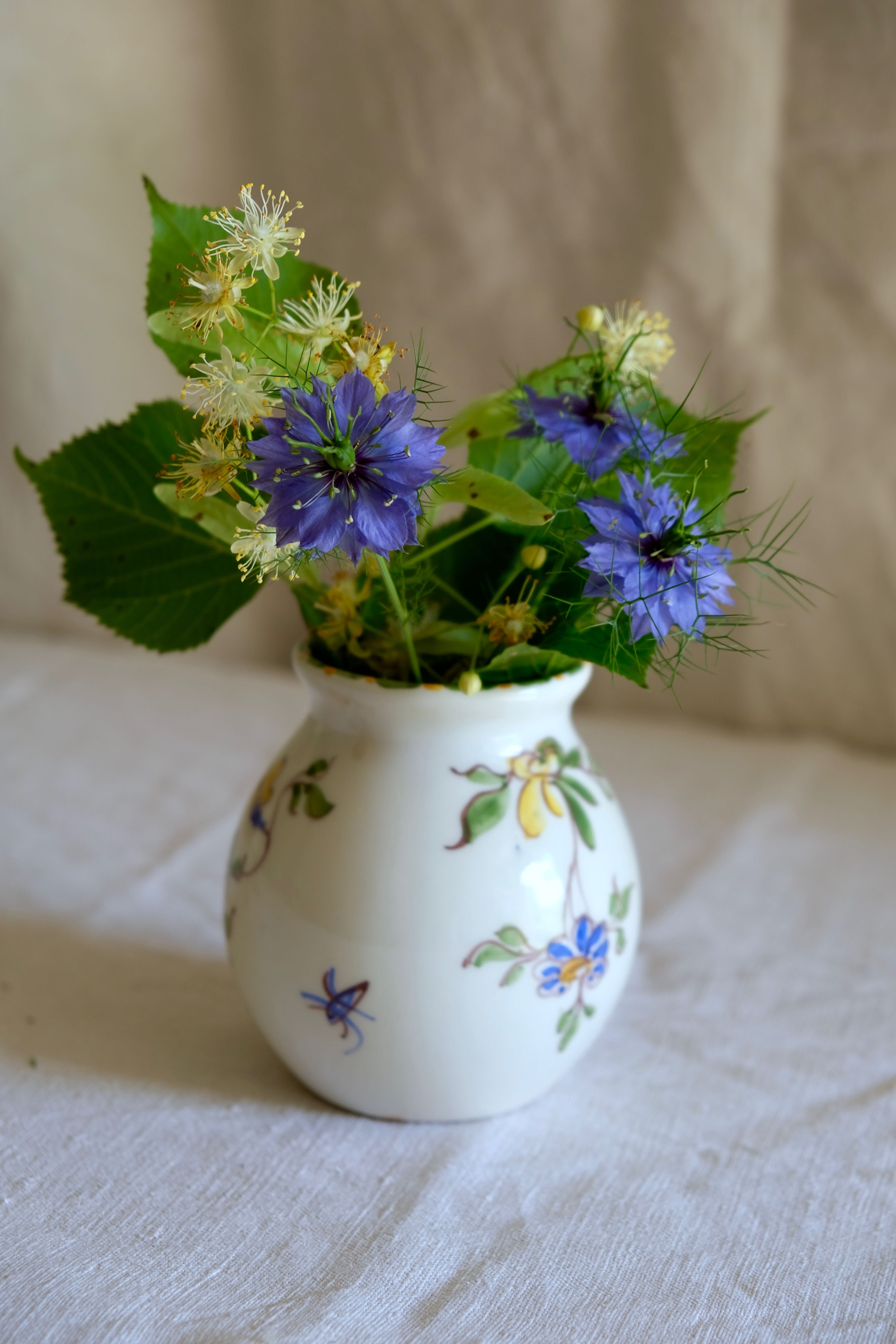Moustiers earthenware vase