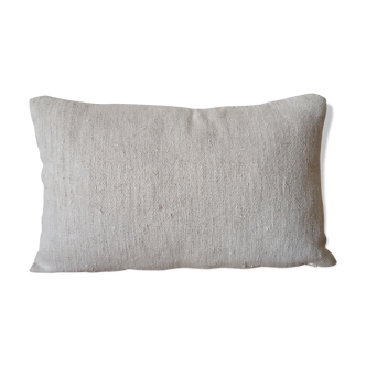 Coussin en toile de chanvre ancienne 30×50  cm