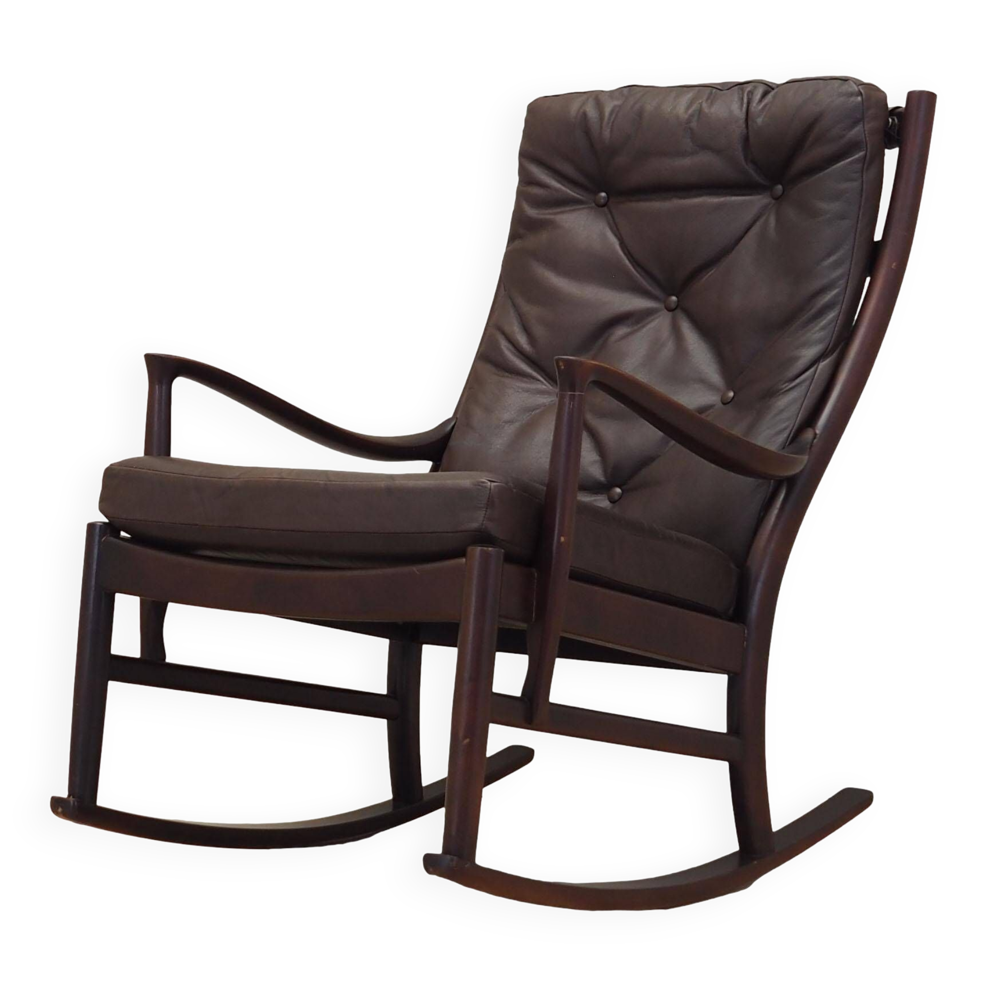 Beech rocking chair, Danish design, 1980s, production: Denmark