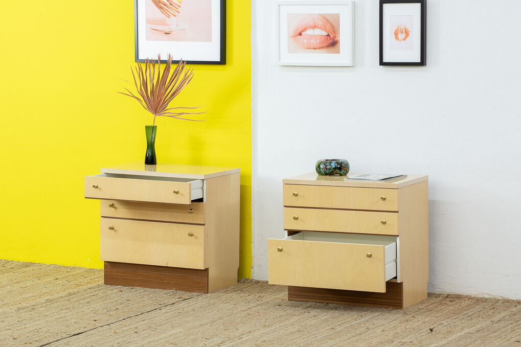 Paire de commodes scandinave vintage – 60 cm