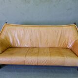 Mid-Century Leather Living Room Set in The Brazilian Style of Jean Gillon, 1970s, Set of 3.
