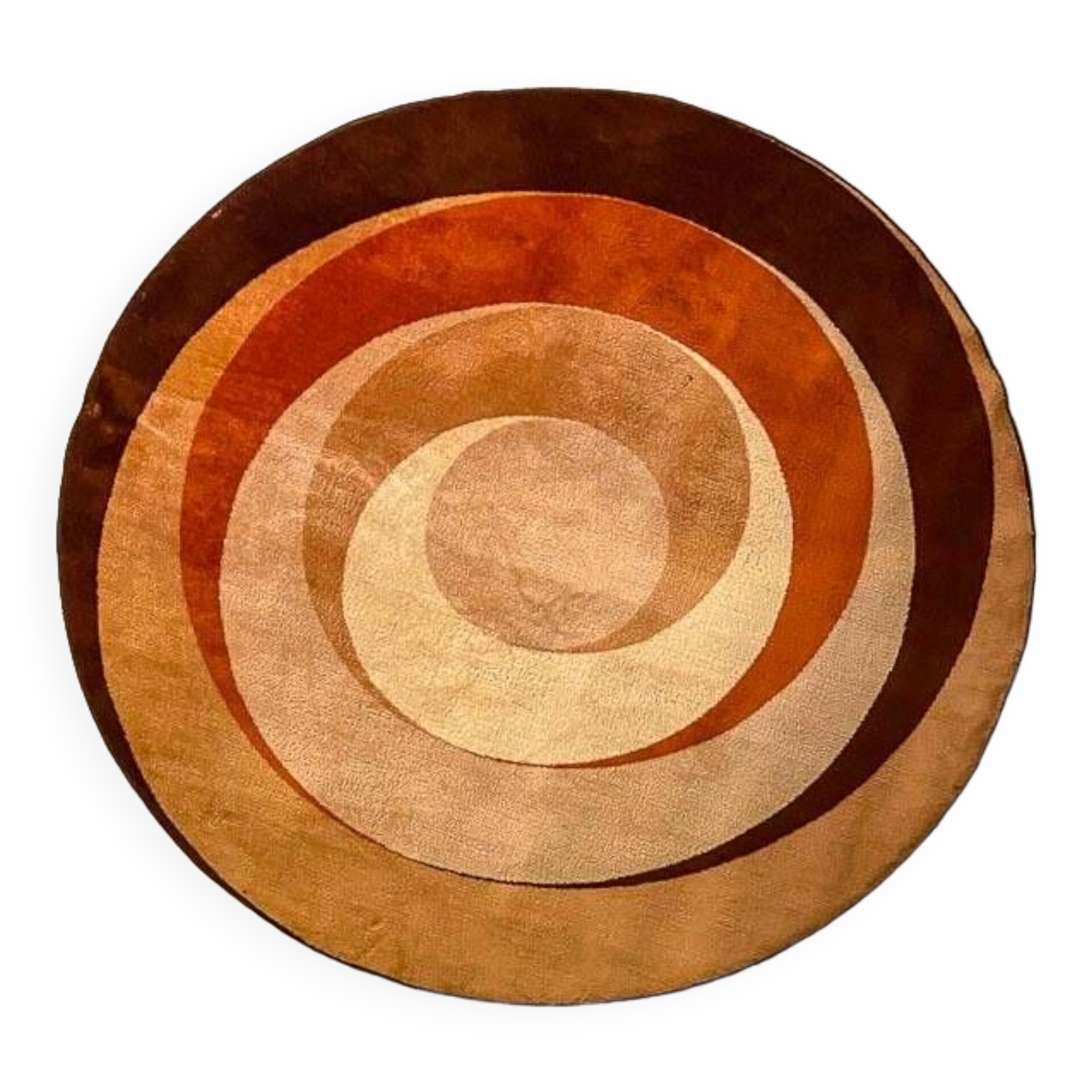 Vintage Bauhaus round rug