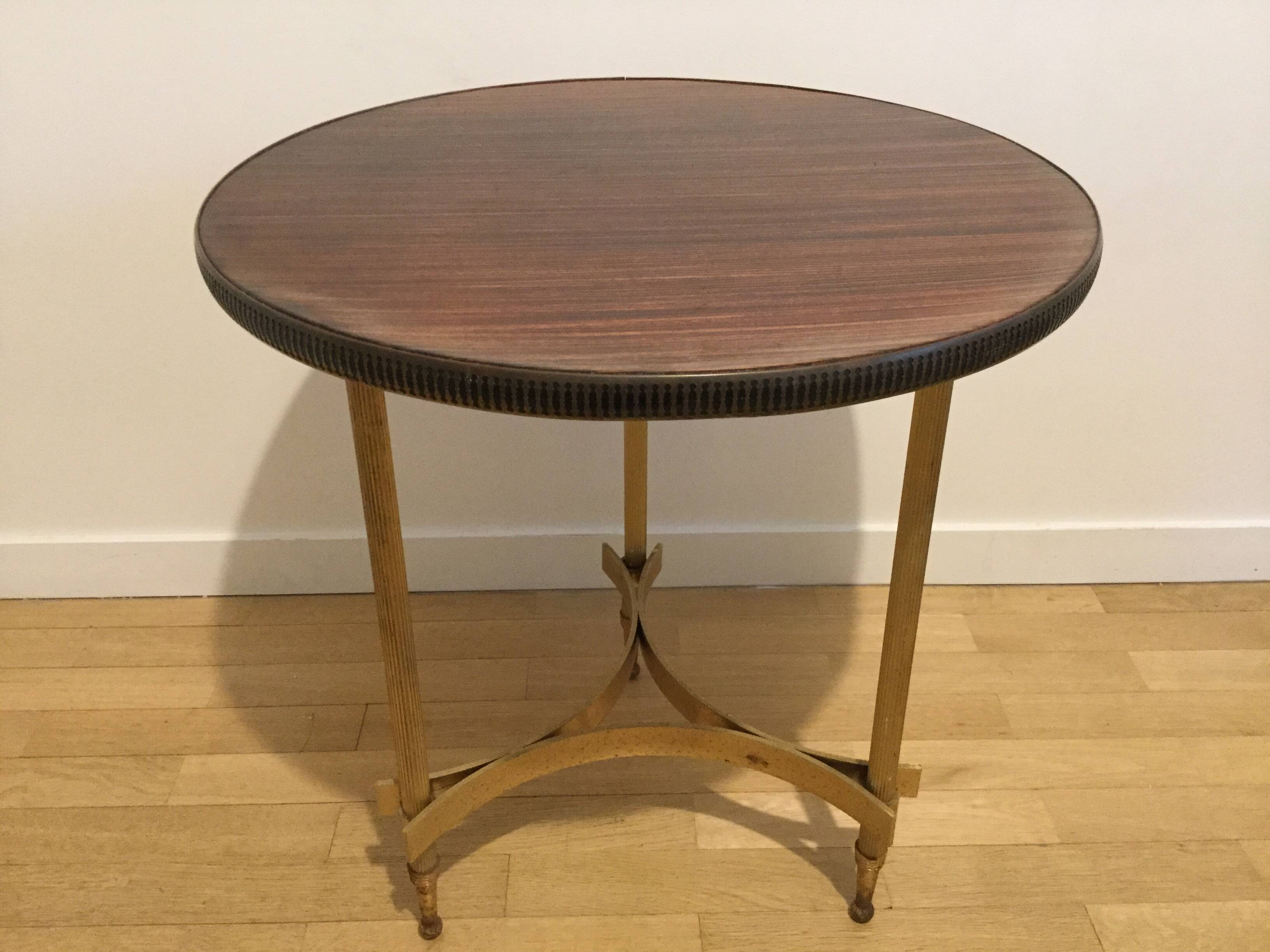 Vintage 70s pedestal table