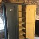 Double factory locker with shelves