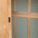Parisian art deco wardrobe sliding doors solid raw oak