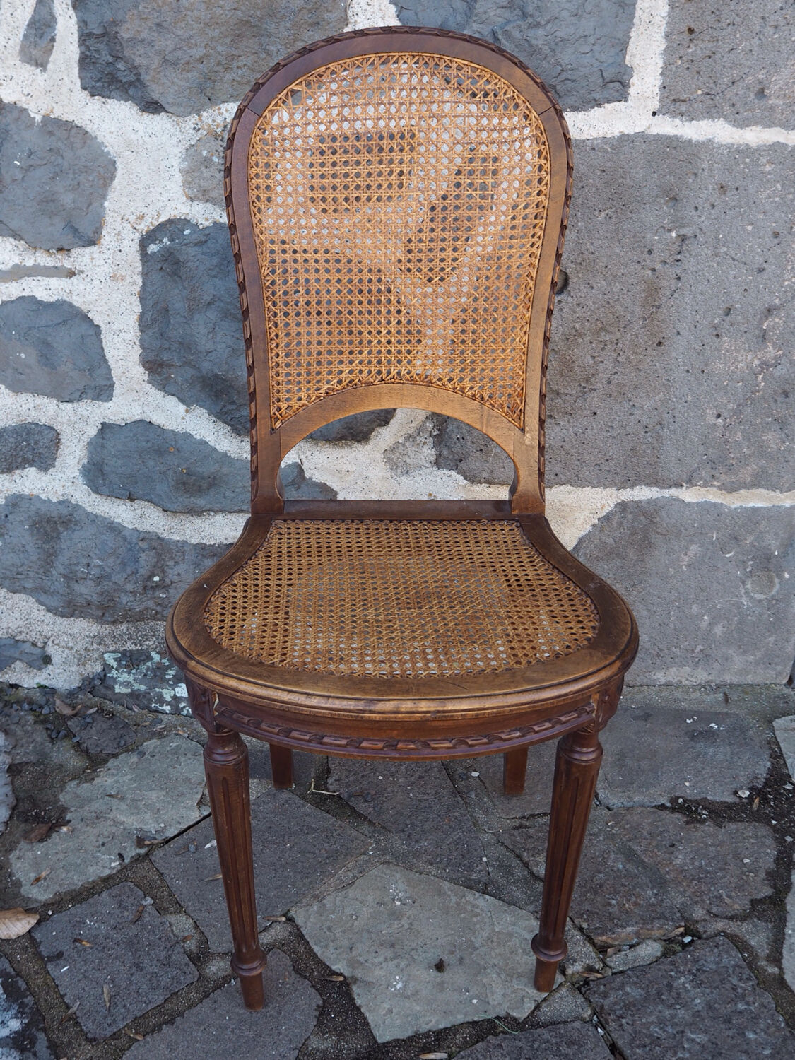 Pair of canes chairs