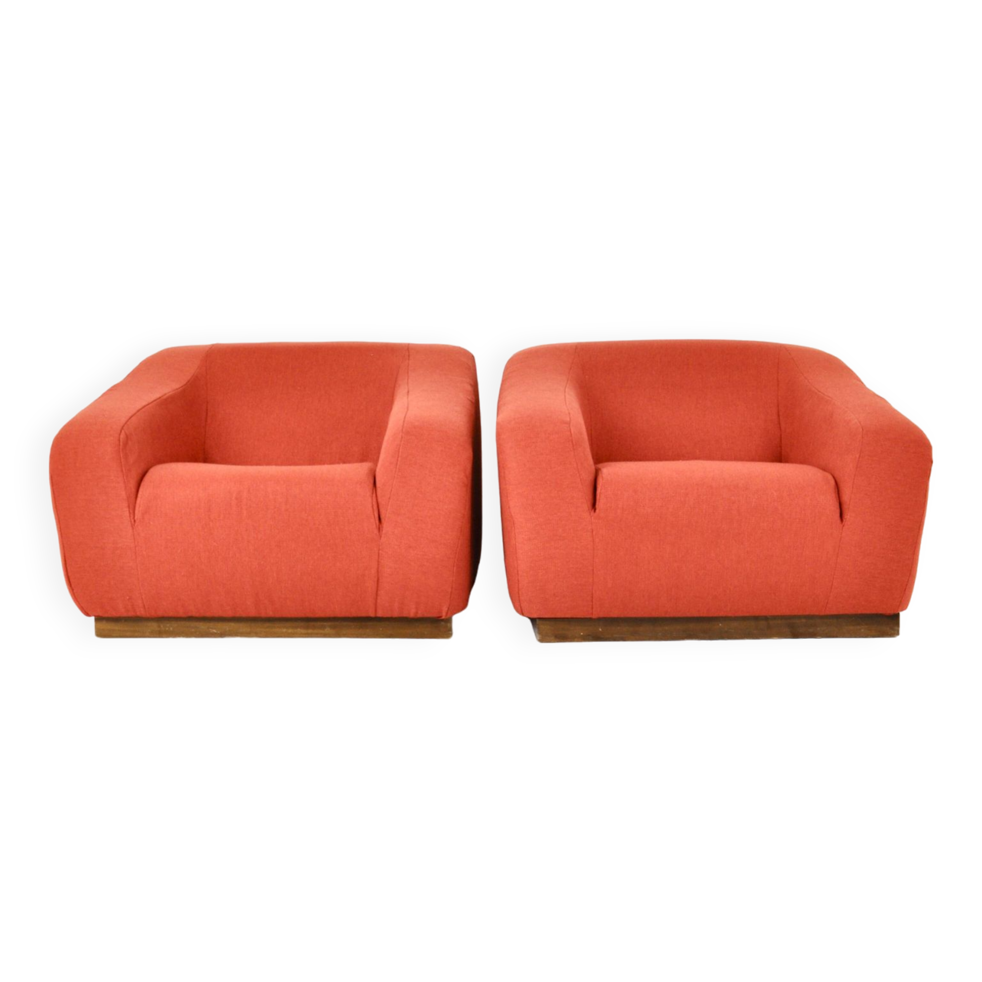 Pair of Italian armchairs, 1970s