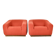 Paire de fauteuils italiens, 1970s