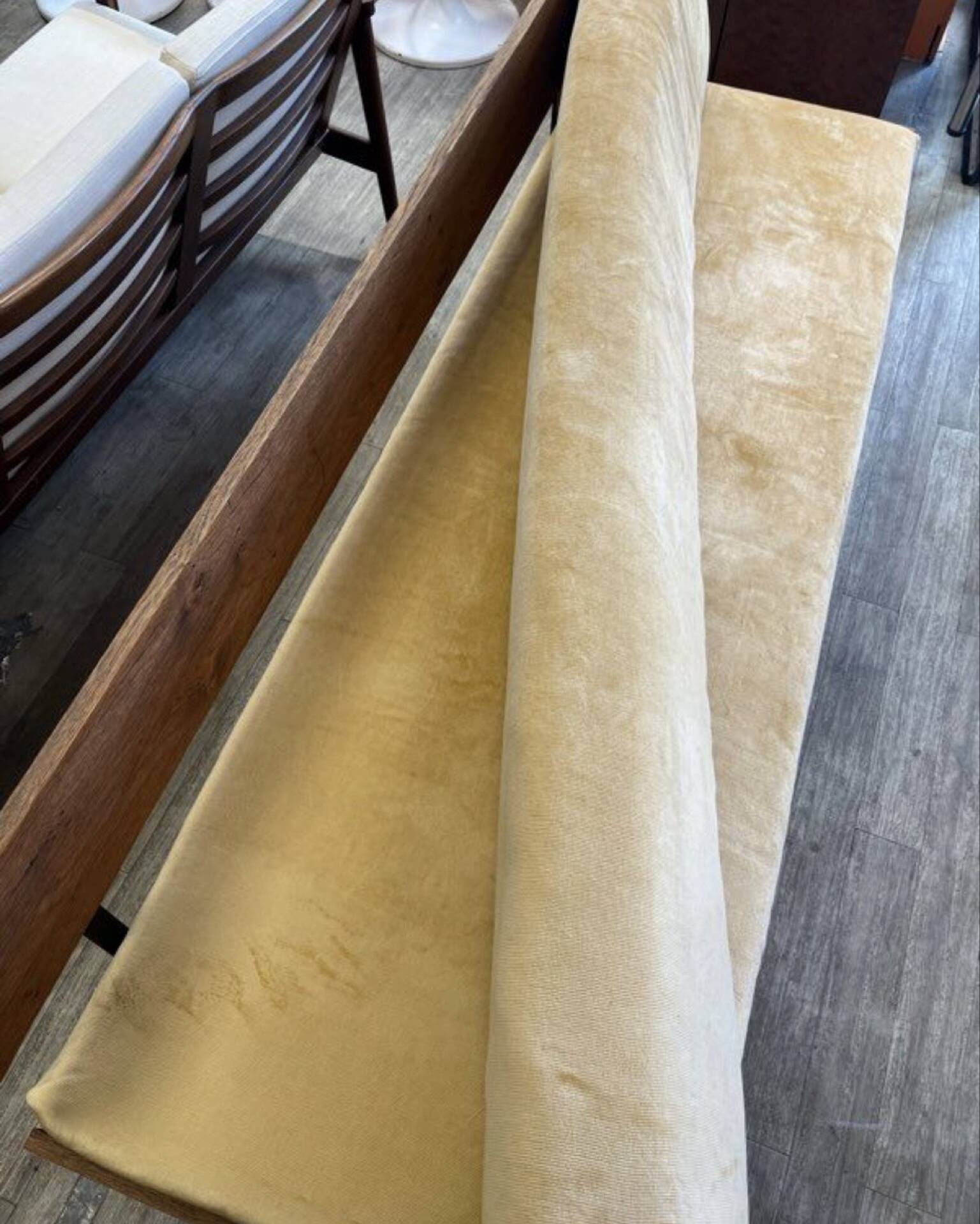 Daybed or Scandinavian bench in teak and steel from the 1970s.