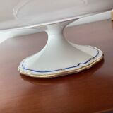Dish on porcelain pedestal E. BOURGEOIS