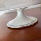 Dish on porcelain pedestal E. BOURGEOIS