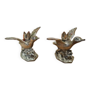 Lot de deux bougeoirs