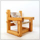 "Lincoln Rocca" armchair in solid pine by KRJST Studio – 21st century